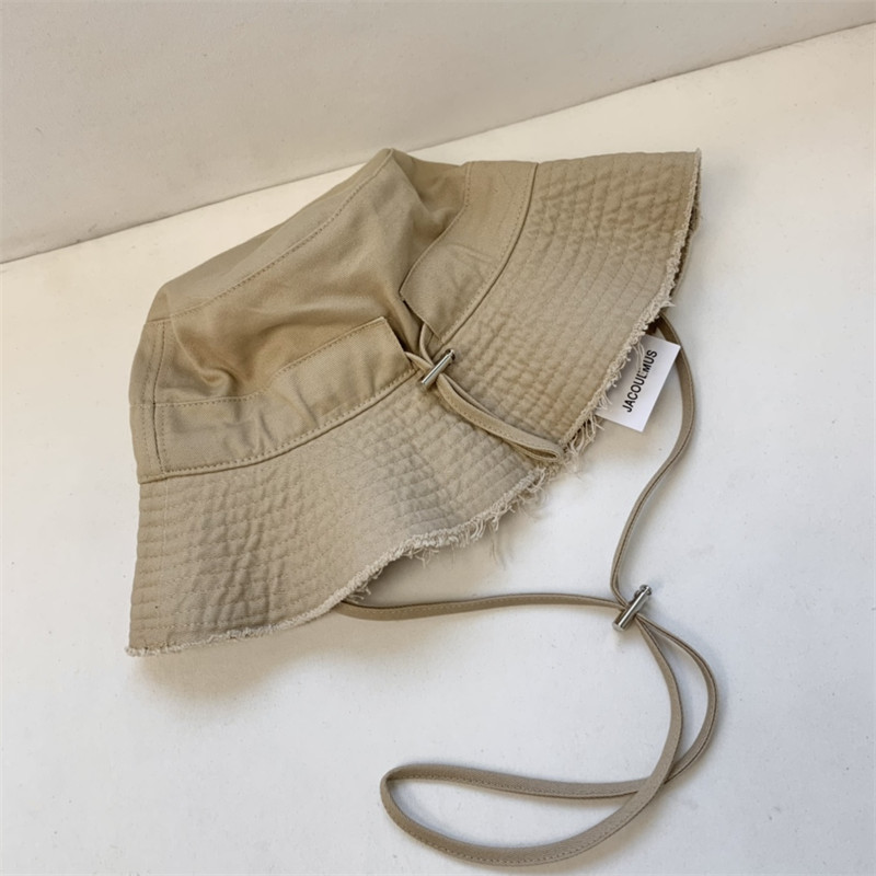 Jacquardmus Mũ Tai Bèo Đi Biển Che Nắng Chống Gió Có Dây Đeo Và logo Kim Loại