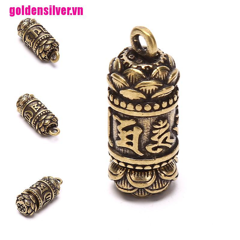 Mặt móc khóa bằng đồng thau phong cách Phật giáo Trung Hoa