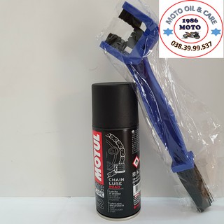Combo dưỡng sên motul c2 150ml + bàn chải sên