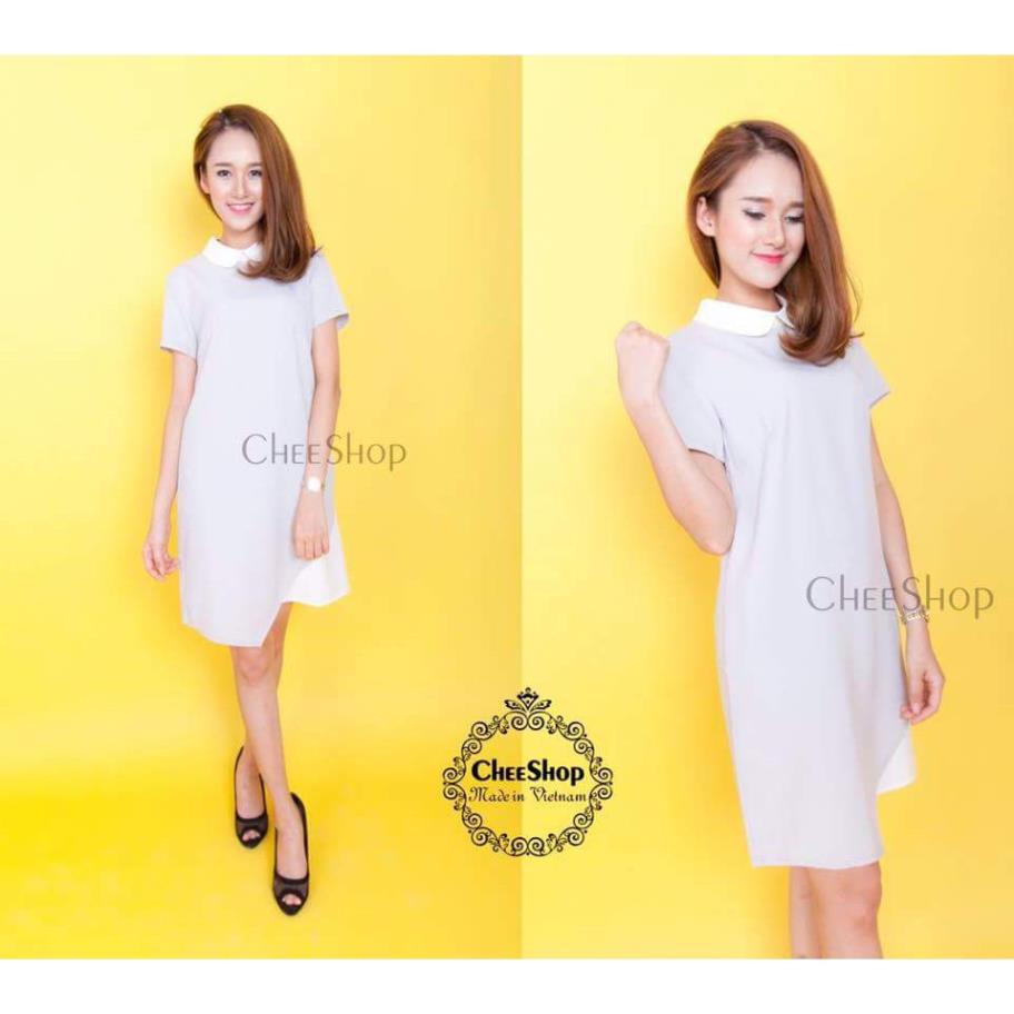 Váy công sở, đầm cổ đức vạt lệch xuất khẩu FFX