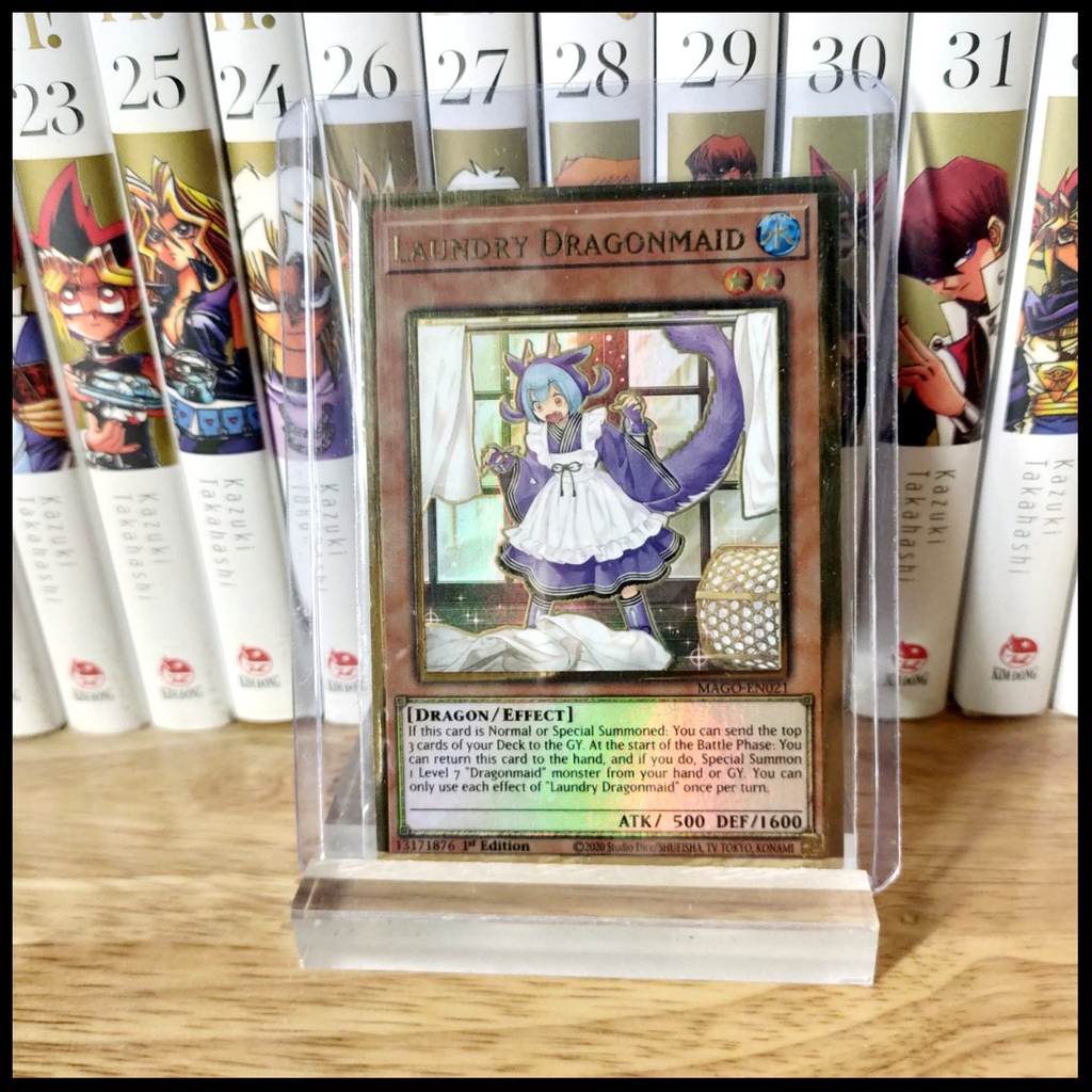 Thẻ bài yugioh chính hãng  Laundry Dragonmaid– Premium Gold Rare