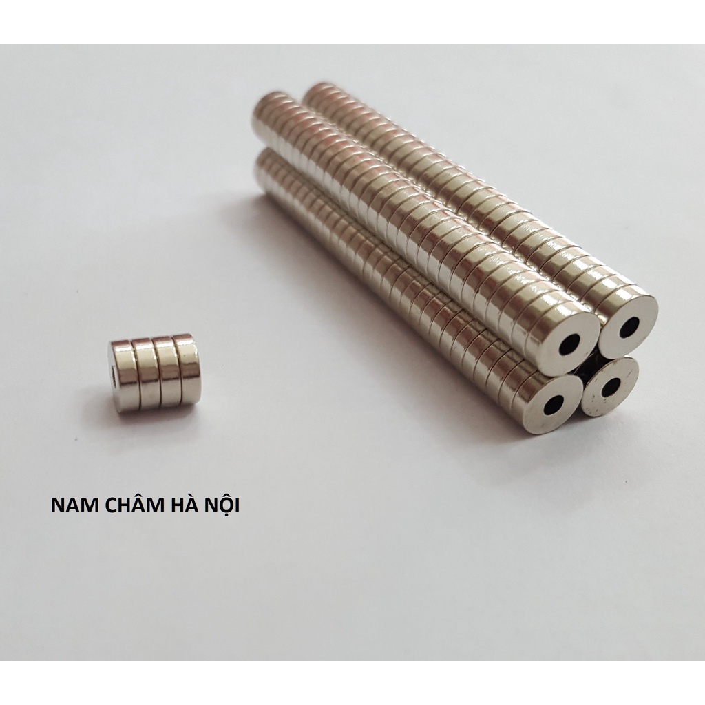 Nam châm câu cá nhựa có lỗ để xỏ dây câu, các loại kích thước