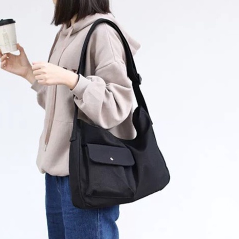 Túi Đeo Chéo Nữ vải canvas đựng vừa khổ a4 có khoá Túi Đeo Vai đi học đi chơi phong cách Hàn Quốc -Hakastore