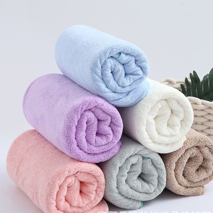 Khăn Tắm 100% Cotton Loại 70x140cm Trọng lượng 500g Siêu Mềm Mại Siêu Thấm Hút, Thêu Tên Các Tháng