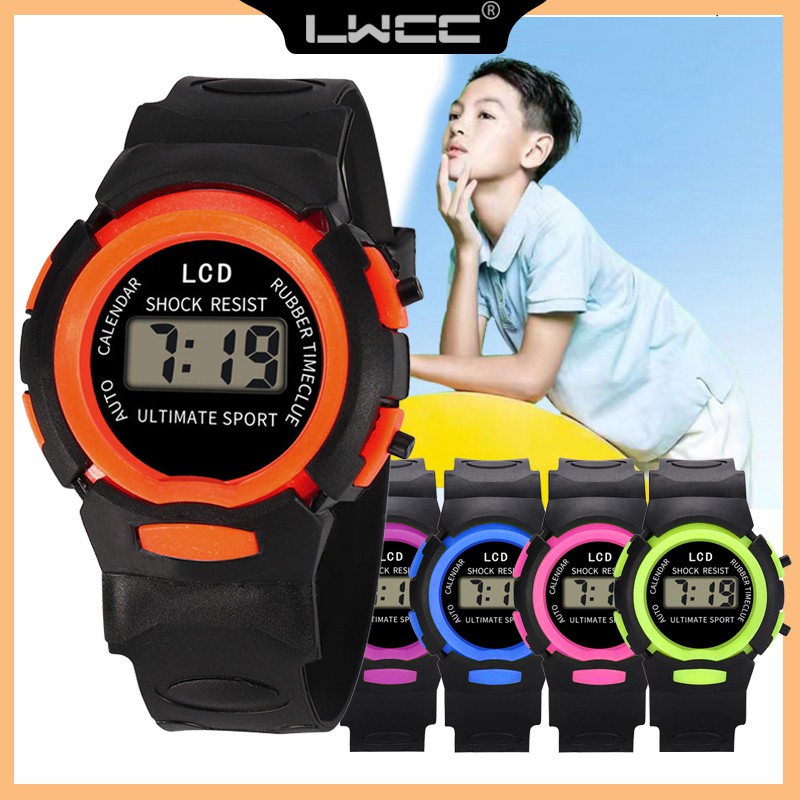 Đồng Hồ Điện Tử Dây Cao Su Chống Thấm Nước Cho Bé | BigBuy360 - bigbuy360.vn