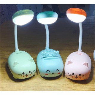 Đèn LED Mini Để Bàn Kèm Sạc USB Siêu Cute [ CÓ ẢNH THẬT ]
