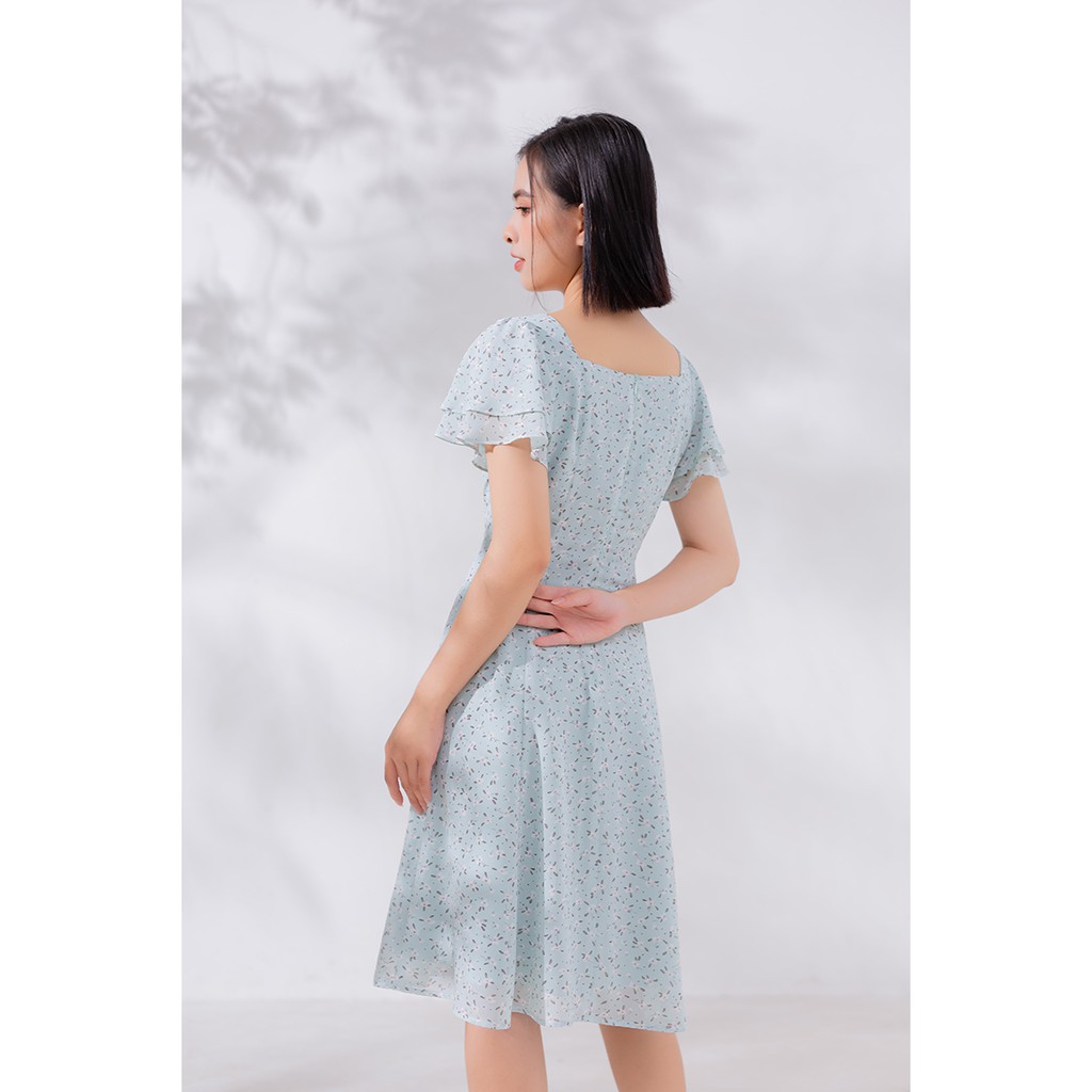 ĐẦM HOA NHÍ CỔ VUÔNG 3341