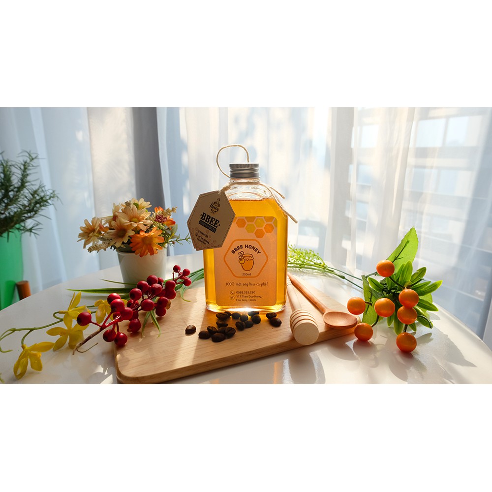250ml mật ong nguyên chất thượng phẩm tăng cường sức khỏe BBee Honey