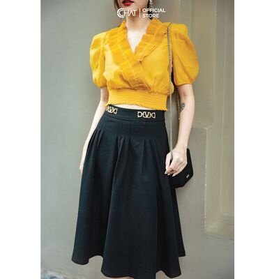 Chân váy ly bung tag cạp CCHAT | BigBuy360 - bigbuy360.vn