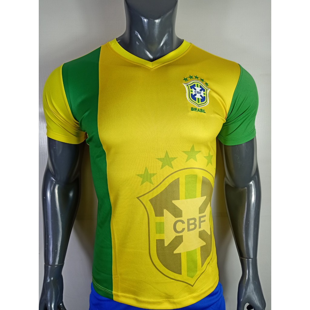 [BIG SALE ] ÁO BÓNG ĐÁ - Bộ Quần áo bóng đá TUYỂN BRAZIL 2021