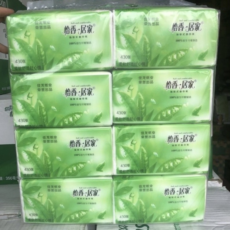 KHĂN GIẤY RÚT TRÀ XANH HÀNG NỘI ĐỊA TRUNG