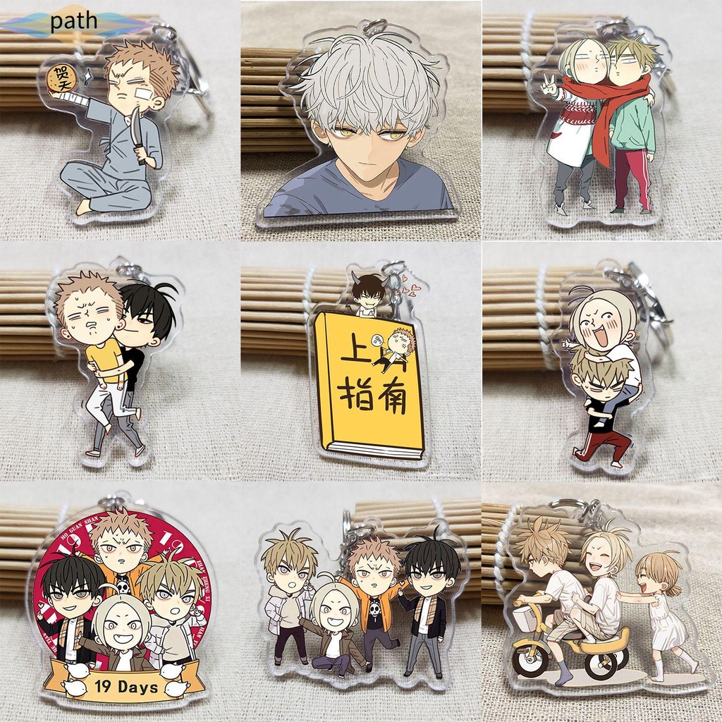 Móc chìa khóa nhựa phong cách anime 19 Days