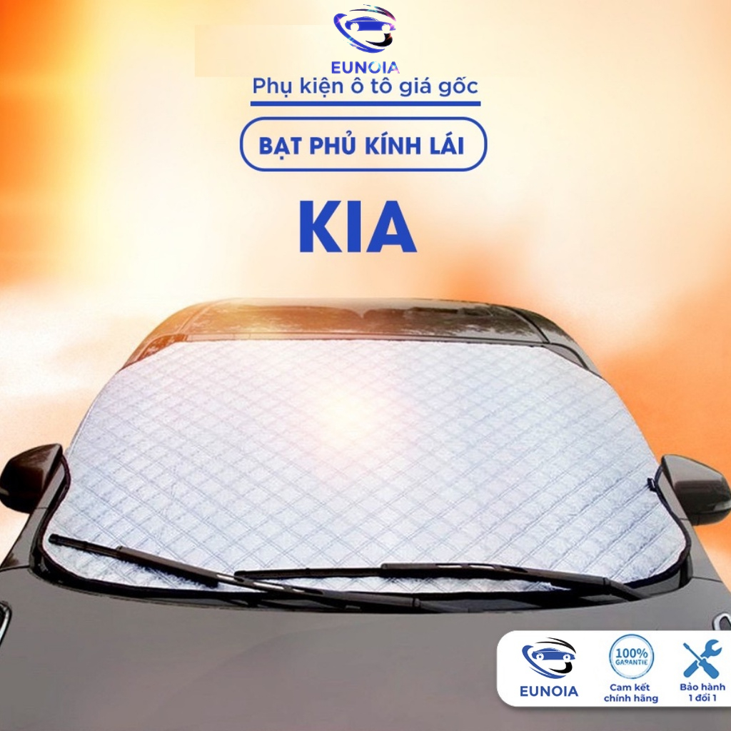 Bạt phủ kính lái Kia morning soluto cerato seltos sorento  ô tô cách nhiệt 4 lớp tráng bạc chống nắng bảo vệ xe ô tô