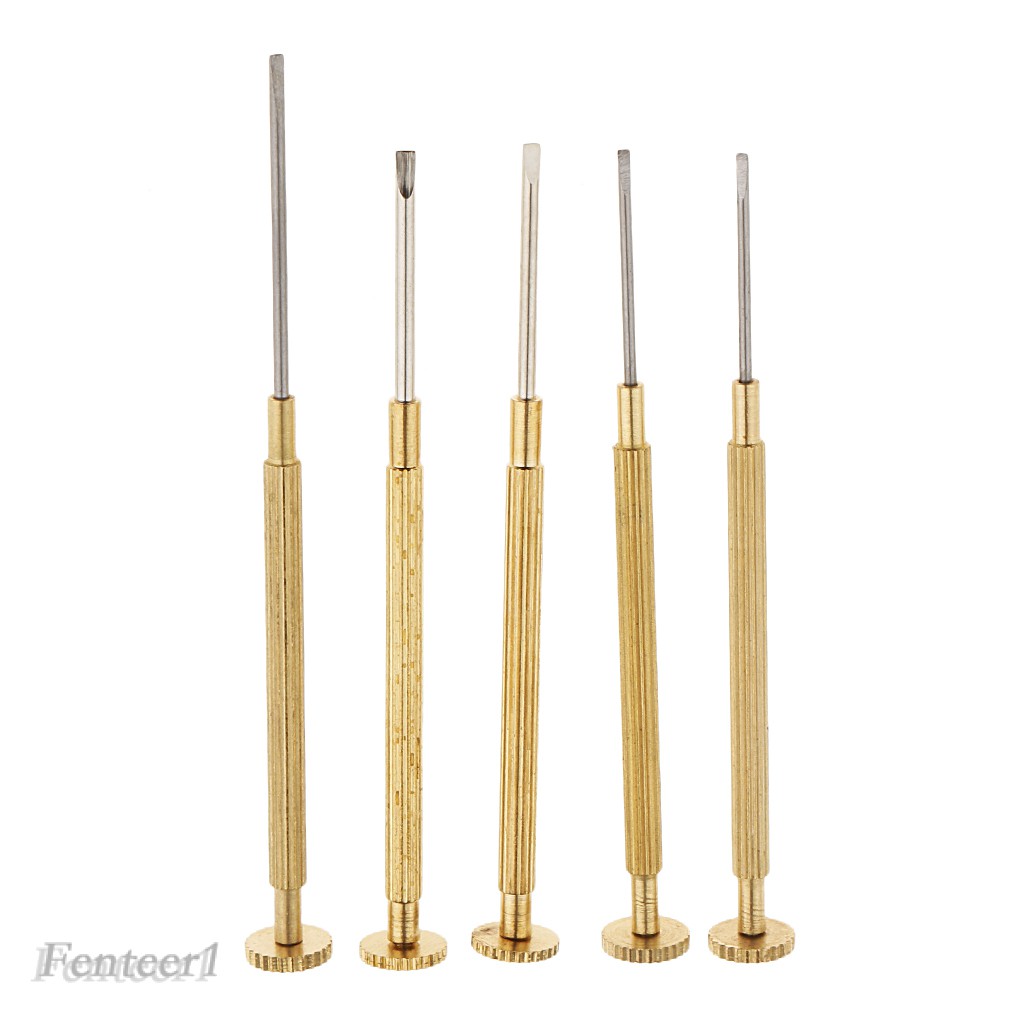 [Fenteer1] Bộ 5 Tua Vít Sửa Đồng Hồ