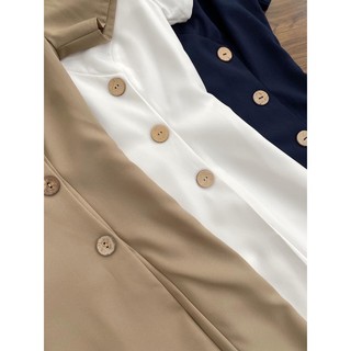 [NNY CLOTHING] Váy basic nút dừa tròn DYDY DRESS- V011