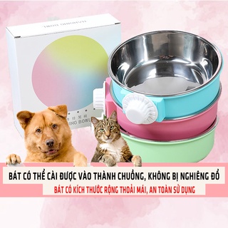 Bát ăn inox gắn chuồng dành cho thú cưng