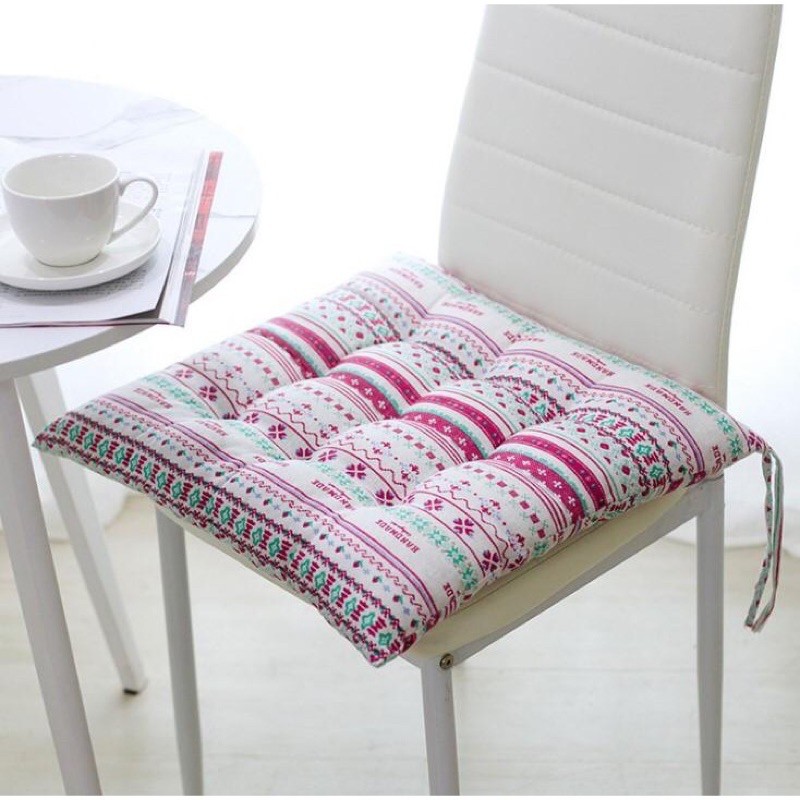 Đệm ngồi bệt bông vuông siêu dễ thương