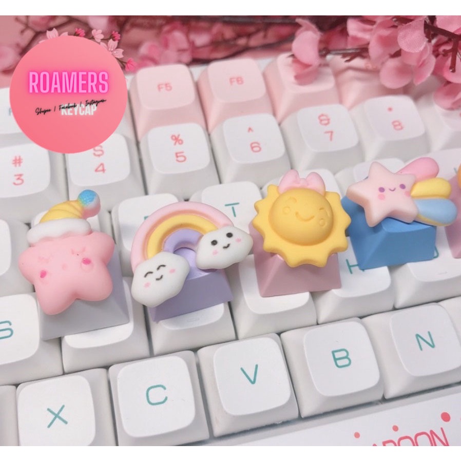 Keycap lẻ bầu trời vì sao đáng yêu dễ thương