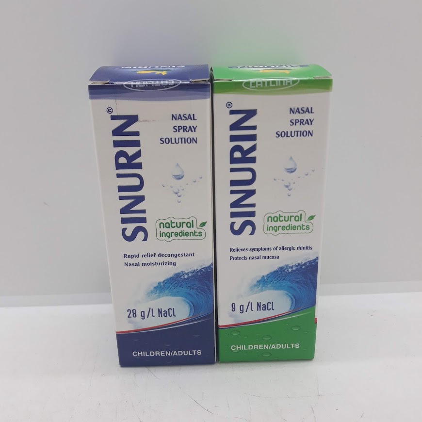 Xịt mũi Sinurin lọ 20ml giảm ngạt thông mũi xoang, dị ứng thời tiết của dược Cát Linh từ muối biển ưu trương