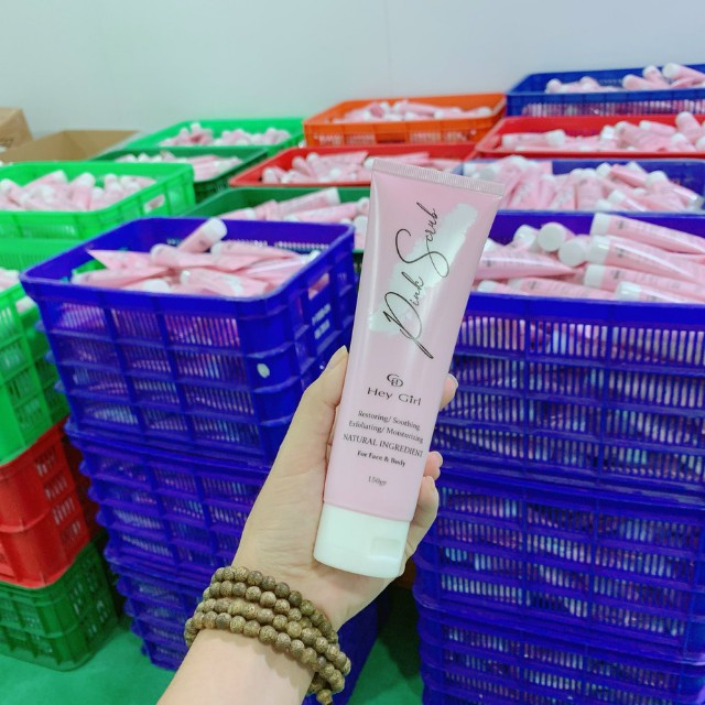 Tẩy Tế Bào Chết Dạng Gel Pink Scrub Cho Da Mặt, Body,Từ Dầu Cám Gạo, Nha Đam Sạch bã Nhờn, Hết Mụn 150g-Hà Mi mart | BigBuy360 - bigbuy360.vn