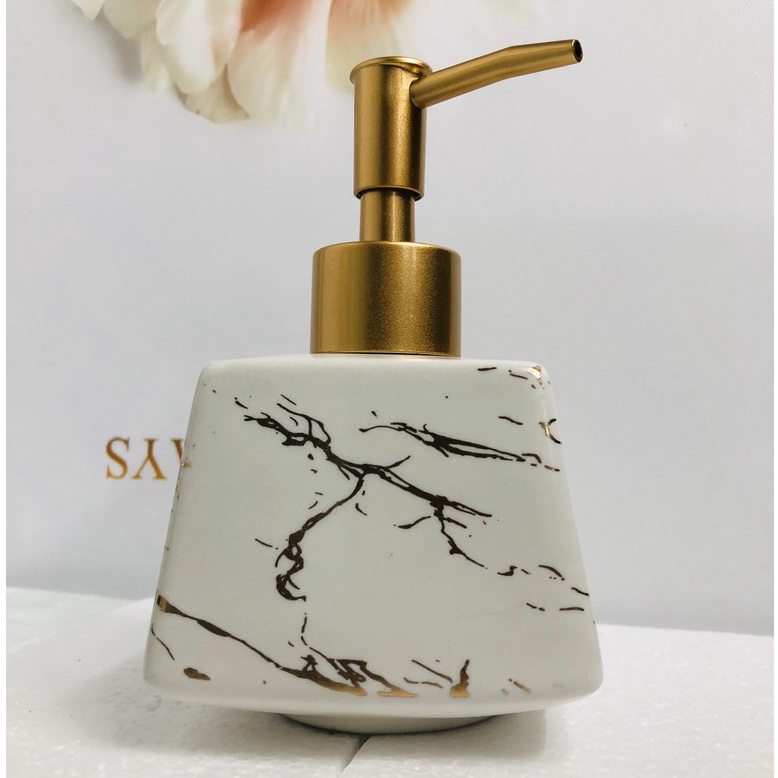 Chai Đựng Dầu Gội Sữa Tắm Sang Trọng , Đựng Nước Rửa Tay, Sứ Cao Cấp
