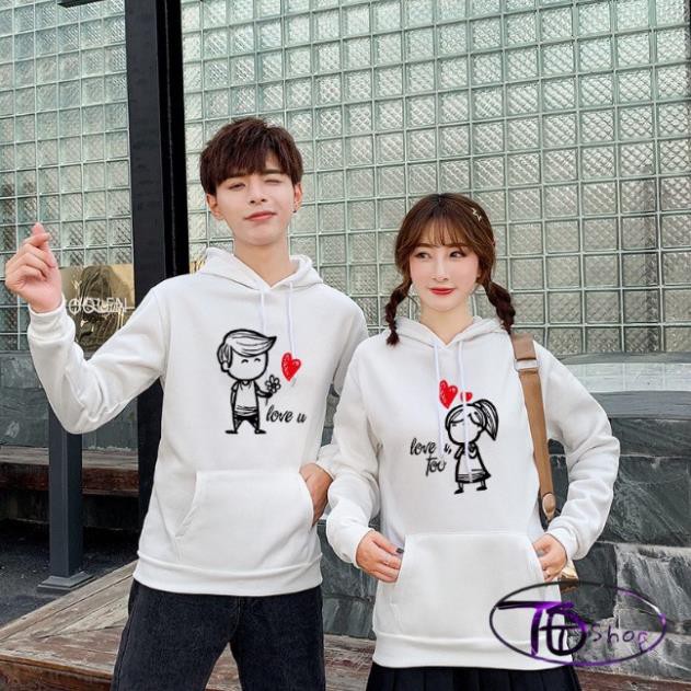 Hoodie ⚜️ Áo cặp ⚜️ Đồ Đôi Hoodie tình yêu khủng long 2020 nỉ bông cao cấp | WebRaoVat - webraovat.net.vn