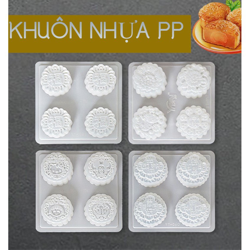 Khuôn bánh trung thu, Pudding, rau câu - nhựa PP