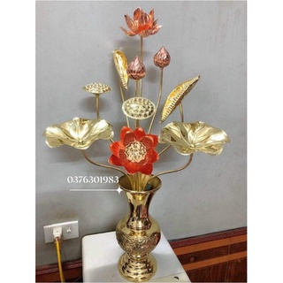 combo 2 bó hoa sen đồng vàng 10 bông
