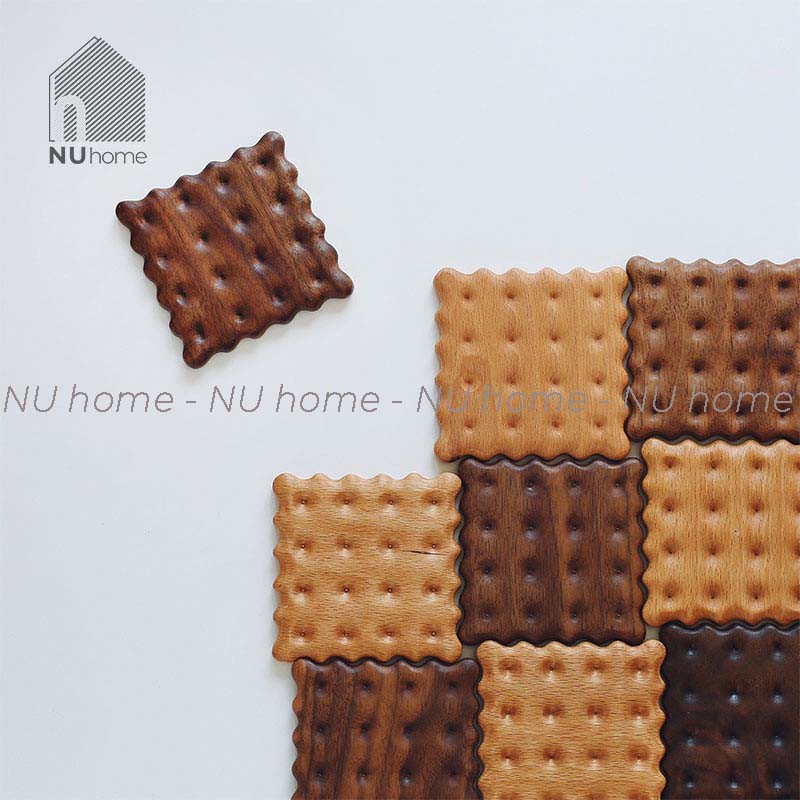 nuhome.vn | Đế lót ly bánh quy - Biscuits, đế lót ly phong cách hàn quốc cute dễ thương