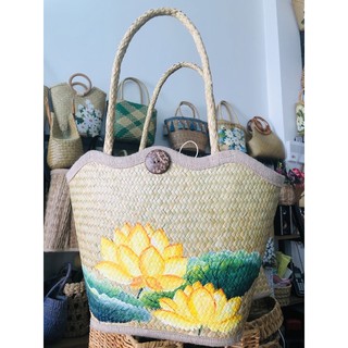 GIỎ CỎ BÀNG VẼ THỦ CÔNG