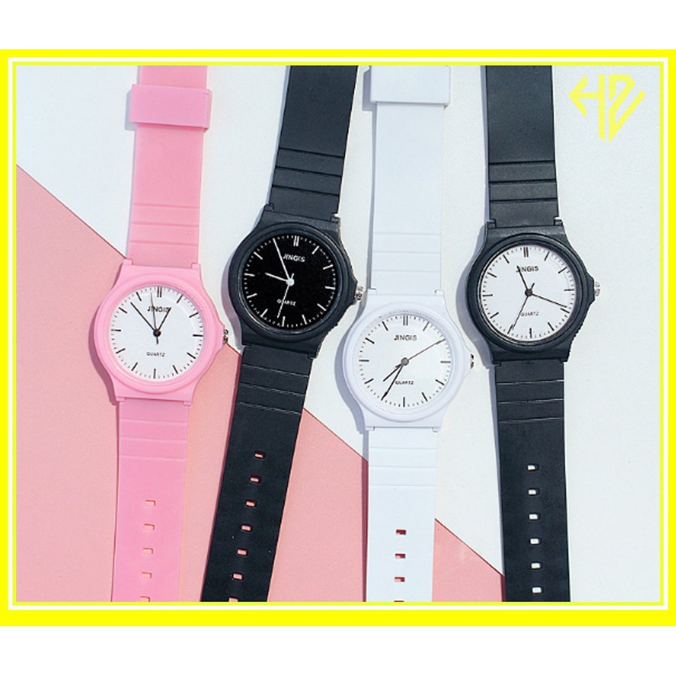 [Mã FAMAYFA2 giảm 10K đơn 50K] ĐỒNG HỒ NƯ DÂY CAO SU JINGIS 357 NHIỀU MÀU PHONG CÁCH HÀN QUỐC | BigBuy360 - bigbuy360.vn