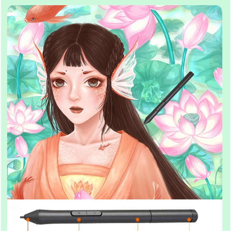 Bảng điện tử Tianmin G10 2021 Chính hãng, 8192 Cấp độ lực, độ nhạy cao, màn hình 5080lpi - Dùng cho dậy và học online