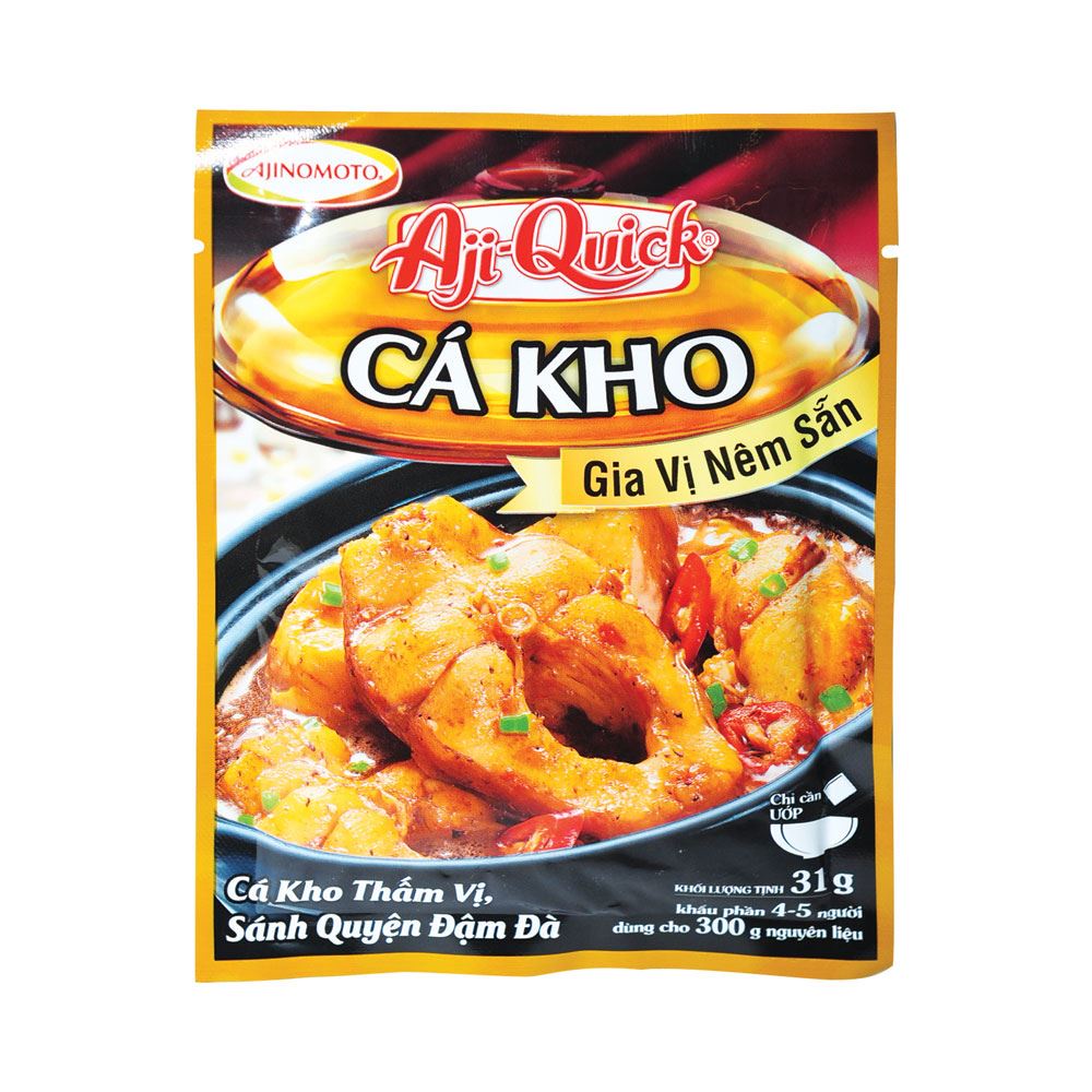Gia Vị Nêm Sẵn Aji-Quick Ajinomoto Gói Nhỏ Nhiều Mùi Vị