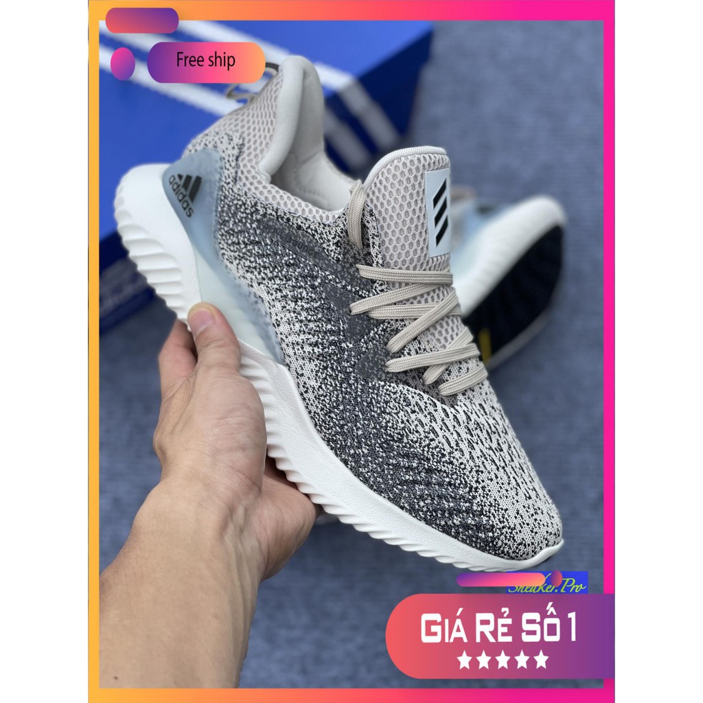 Giày thể thao sneaker nam nữ ALPHABOUNCE beyond 2018 muối tiêu