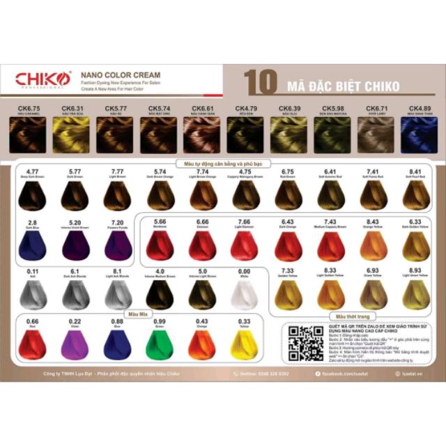 Thuốc nhuộm tóc Chiko màu thời trang không tẩy tóc(không kèm oxi) | BigBuy360 - bigbuy360.vn