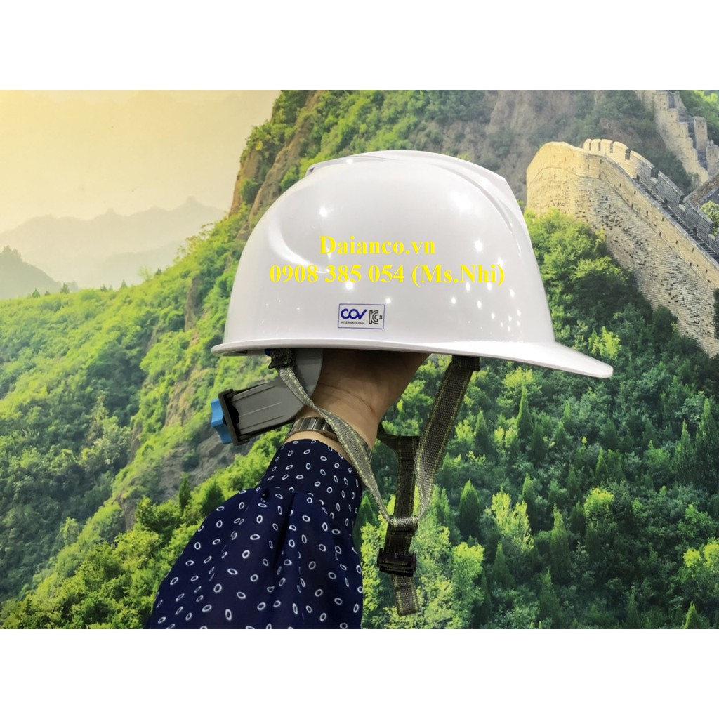Mũ bảo hộ có lỗ thoáng khí và mút xốp chống va đập COV- Hình thật