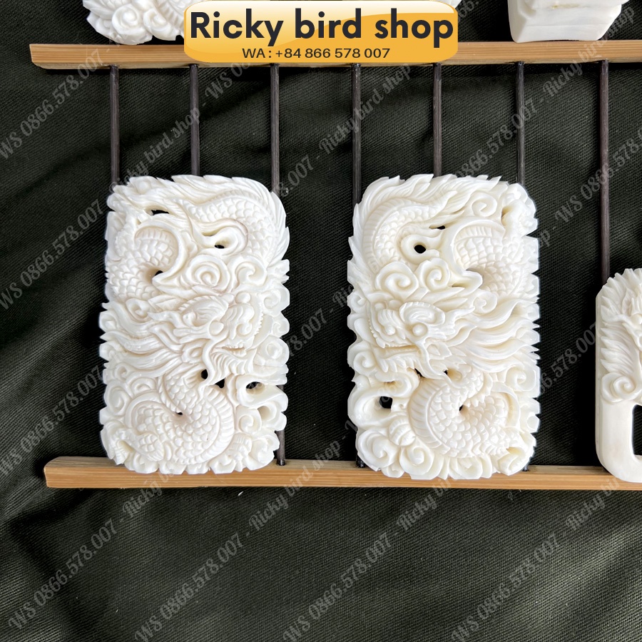 Bone set for Magpie bird cage - Dragon design - Phụ kiện chim Ricky bird shop