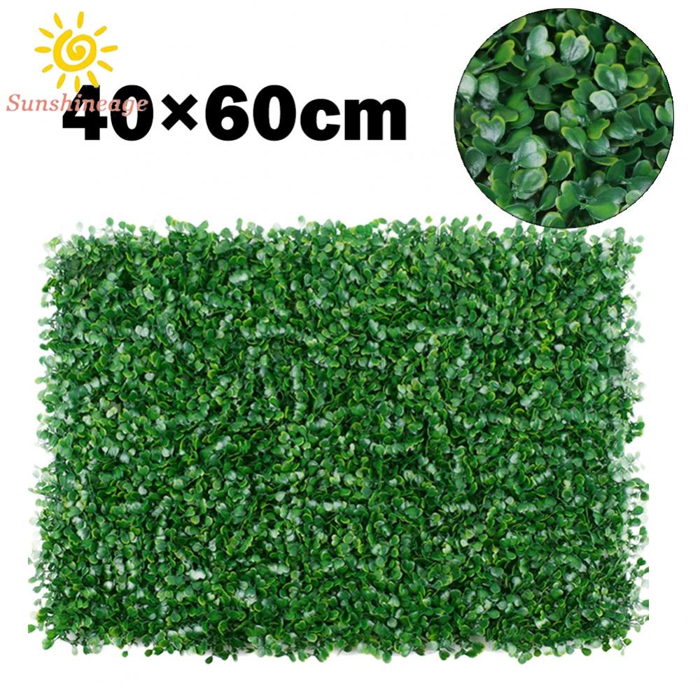 Simulated Lawn 40x60cm Artificial Plant Wall Grass Mat Greenery Panel Fence