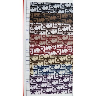 Vải da, giả da, simili họa tiết DIOR đủ màu