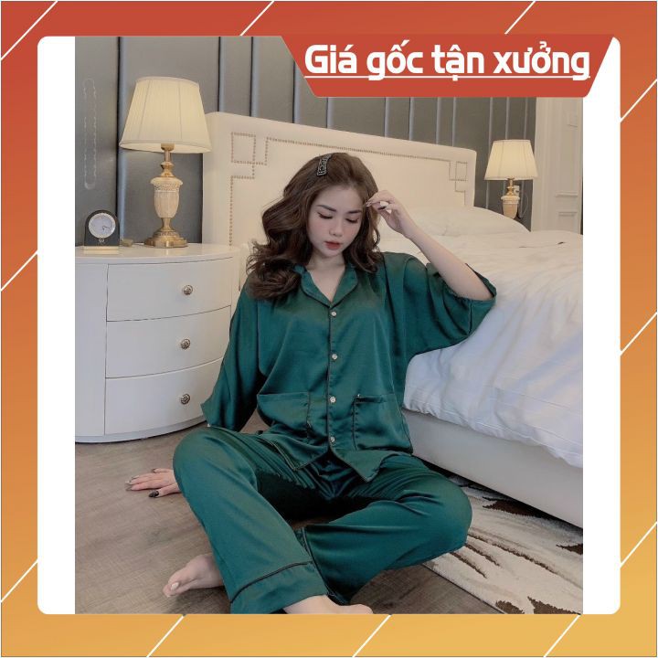 [GIÁ HUY DIỆT] ĐỒ BỘ CHẤT LIỆU SATIN THIẾT KẾ HÌNH CÁNH DƠI SANG TRỌNG FREESIZE