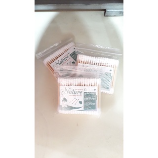 Tăm Bông Nature Cao Cấp - Cotton Buds Nature 100pcs