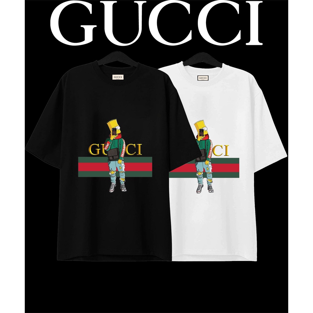Áo thun tay lỡ Unisex GUCCI Simpson,áo thun nam nữ ASTRONAUT.CLOTHING
