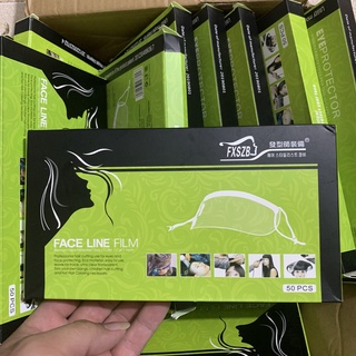 Miếng dán che mặt Hộp gồm 50 miếng Sử dụng khi sấy ,xịt gôm, làm hoá chất