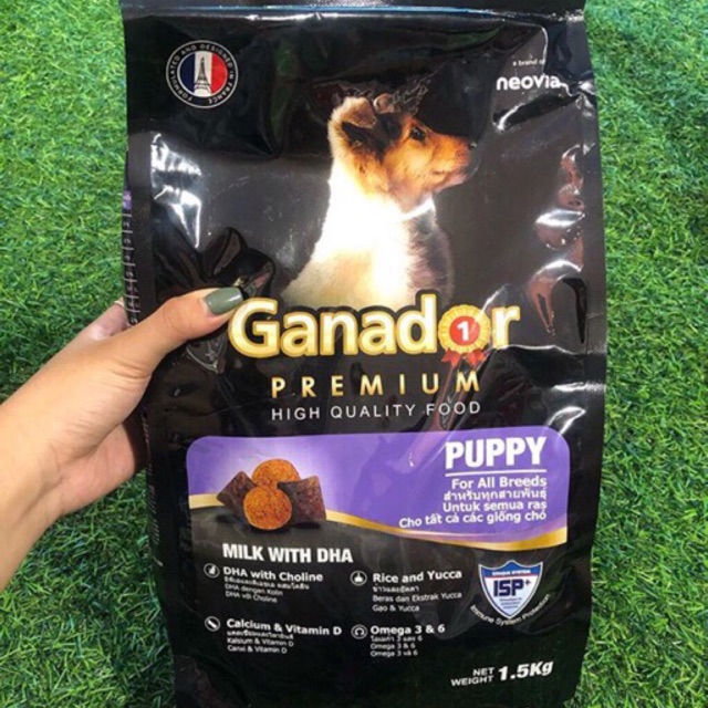 Ganador puppy 1.5kg- Thức ăn cho chó con vị sữa bổ sung DHA giúp thông minh