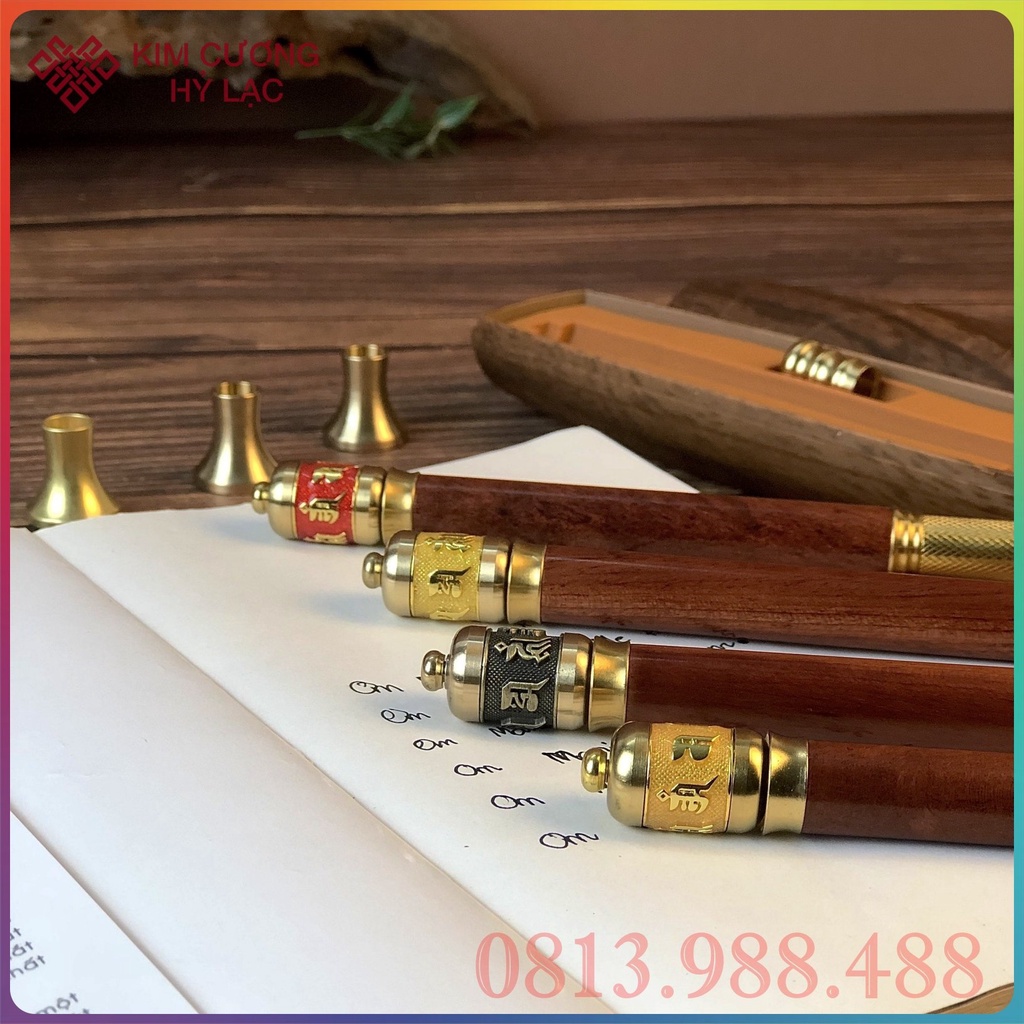 Kinh Luân Cầm Tay Tây Tạng- Bút Kinh Luân [Kim Cương Hỷ Lạc] Xoay Được Đầu Bút