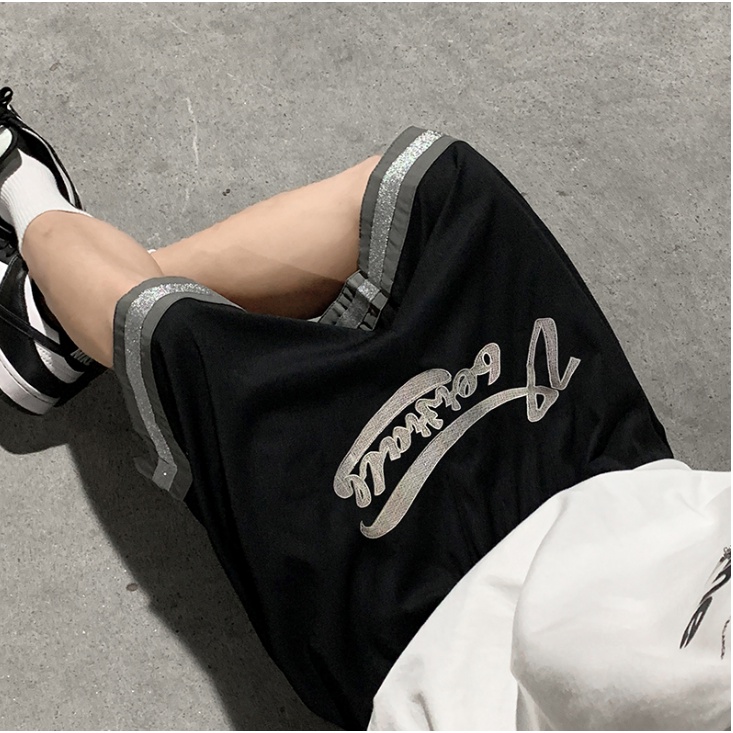 Quần Short Thể Thao Ống Rộng Màu Trơn Thời Trang Cho Nam