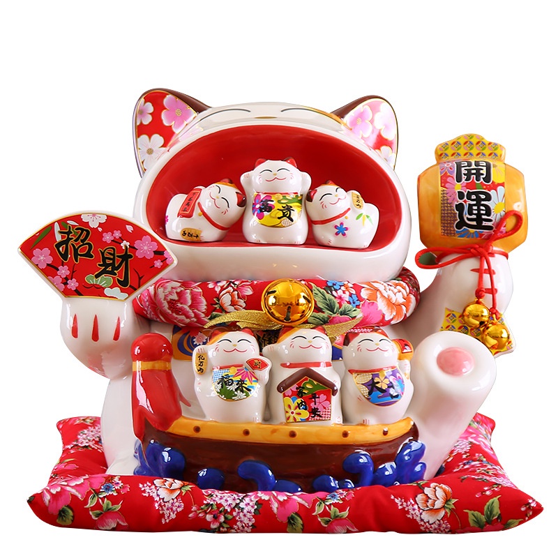 MÈO THẦN TÀI-ĐẠI CHỦY ĐẠI PHÚC  cao 30cm