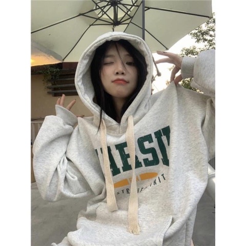 Áo Hoodie Dài Tay Oversize In Hars 💙 HD Clothings 💙 Hoodies trơn suông form rộng nam nữ phong cách trẻ trung đường phố
