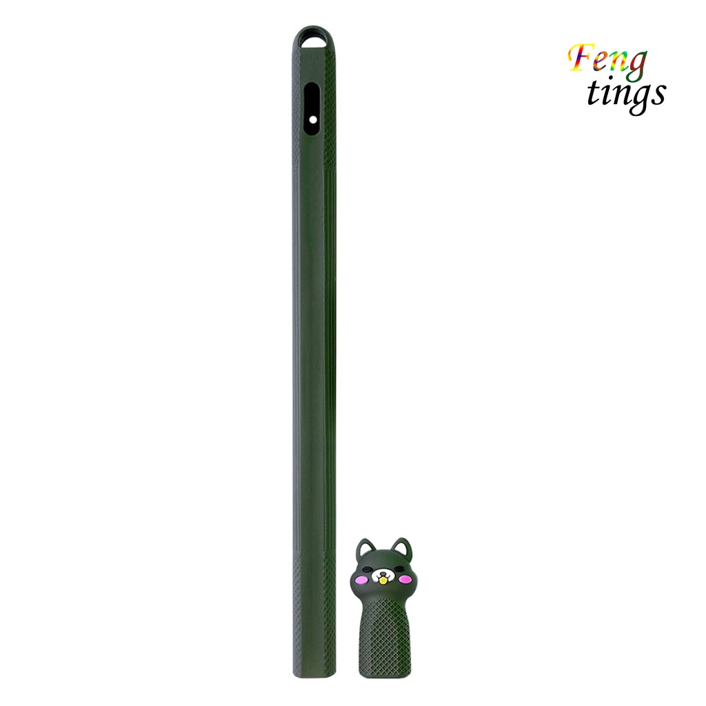 Vỏ bảo vệ bằng silicon mềm chống rơi chống thất lạc cho bút cảm ứng Apple Pencil 2