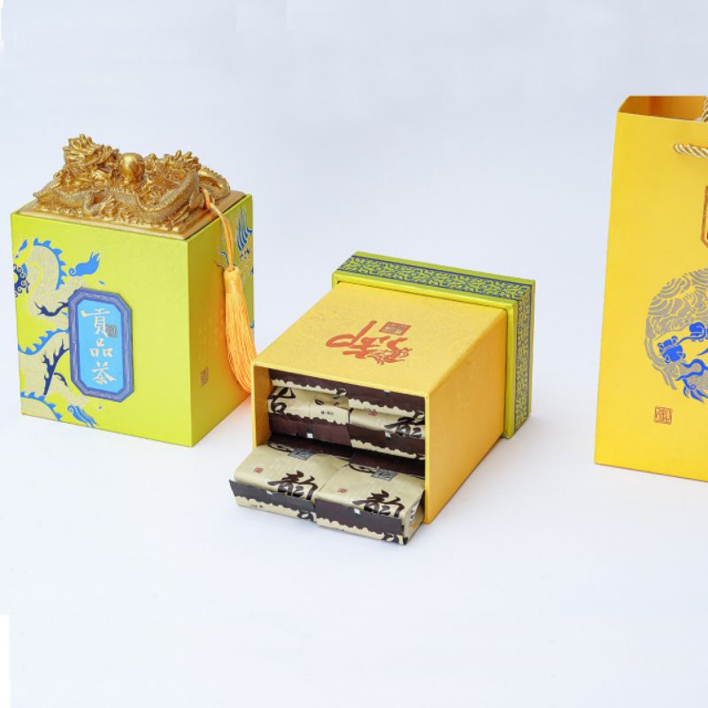 Hộp trà Long ấn mẫu mới